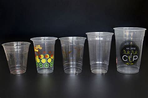 Custom Disposable Clear Plastic Cups With Customized Logo Printing For