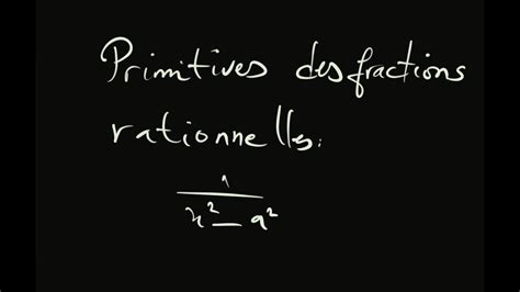 Primitive Dune Fraction Rationnelle Youtube