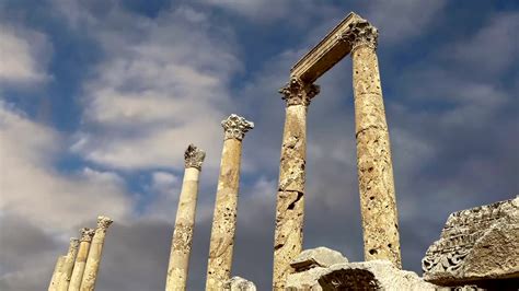 Descarga Gratis V Deos De Stock De Ruinas Romanas En La Jordana Ciudad