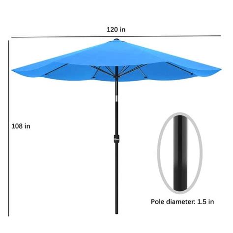 Auto Tilt Patio Umbrella 10 Ft Aluminum Easy Crank Bed Bath And Beyond 39080741