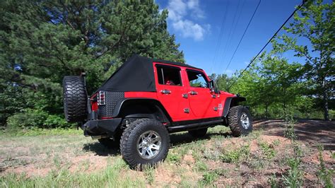 Rugged Ridge Power Soft Top Kit In Black Sailcloth For 07 15 Jeep