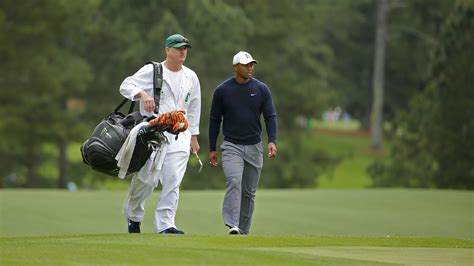 Masters Champion Tiger Woods Walks No 3 During Practice Round 3 For