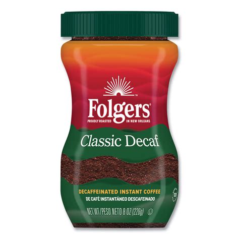 Folgers® Instant Coffee Crystals Classic Decaf 8 Oz Montana Broom