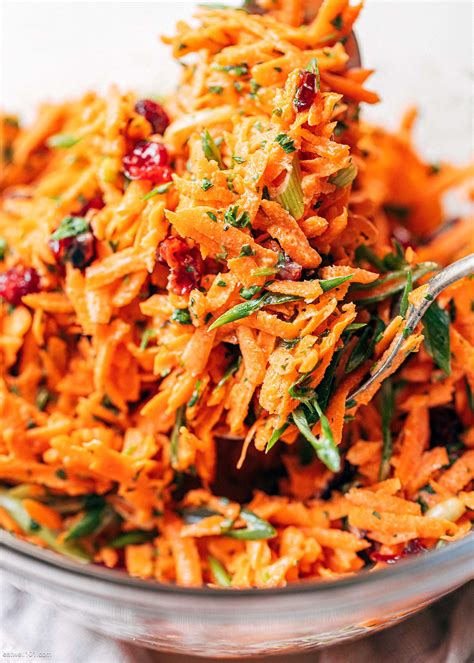 Shredded Carrot Salad Recipe With Honey Mustard Dressing — Eatwell101