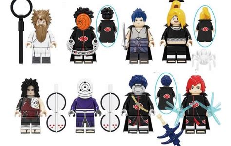 Kit Bonecos Blocos De Montar Uchiha Obito Sasuke Madara Naruto Wm