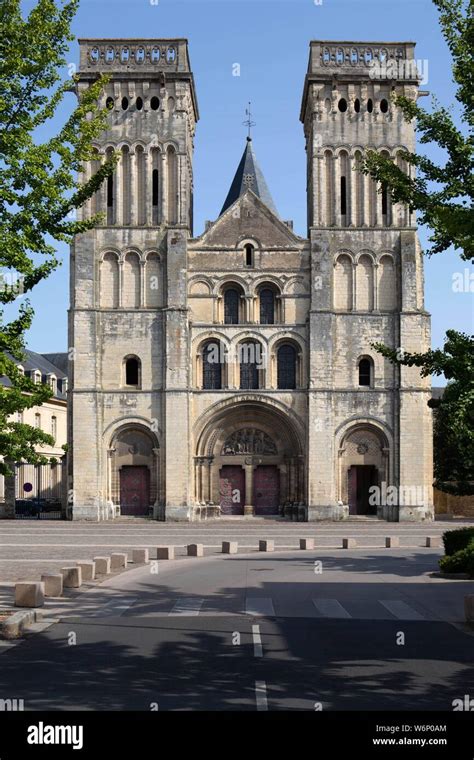 Calvados Caen Facade Of The Abbey Church Of The Abbaye Aux Dames