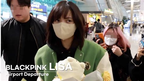 블랙핑크 리사 인천공항 출국 l BLACKPINK LISA Airport Departure YouTube