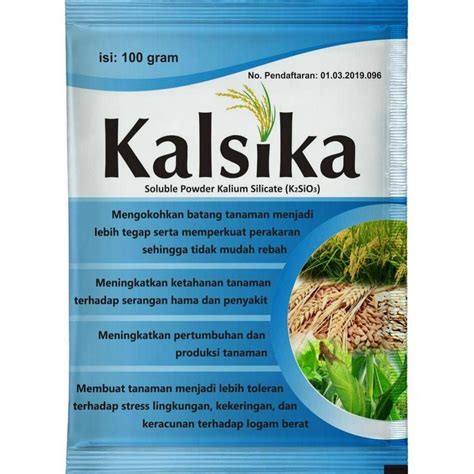 Jual Pupuk Kalsika Kalsium Larut Air 100 Gram Kalsika Pupuk Kalium