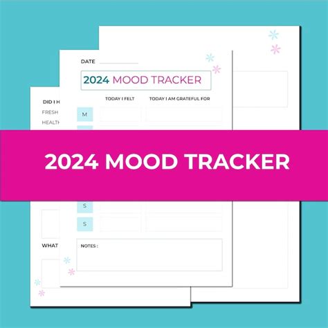 Premium Vector 2024 Mood Tracker Planner