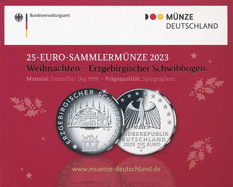 Deutschland Euro Weihnachten Erzgebirgischer Schwibbogen Pp