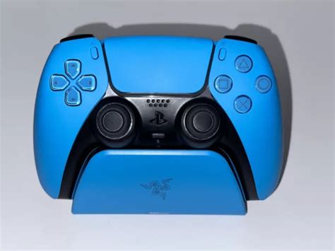 PS5 STARLIGHT BLUE DualSense Wireless Controller and Razor Charging ...