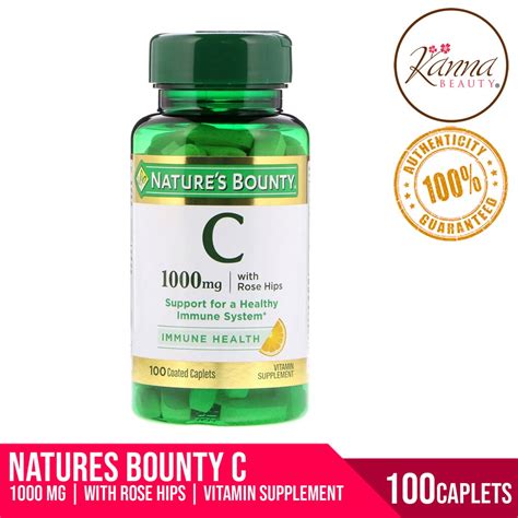 Nature S Bounty Vitamin C With Rose Hips Mg Coated Caplets