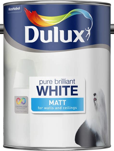 DULUX MATT EMULSION PURE BRILLIANT WHITE - Fixit Hardware Store