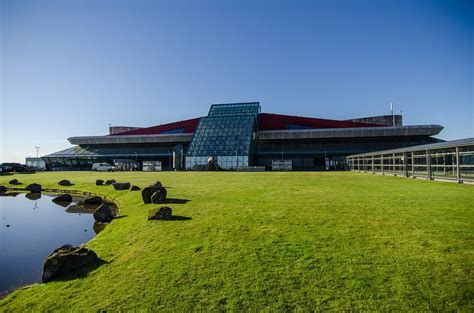 Der Flughafen Keflavík Kef Auf Island