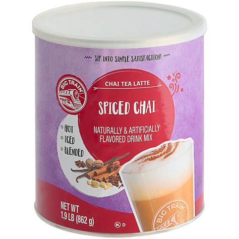 Big Train Spiced Chai Tea Latte Mix 1 9 Lb Can