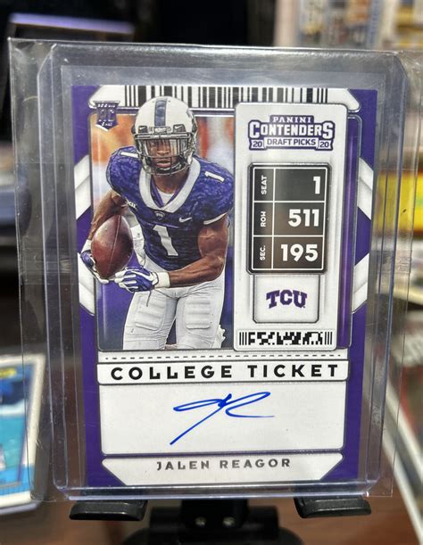 Jalen Reagor 2020 Panini Contenders Draft Picks College Ticket