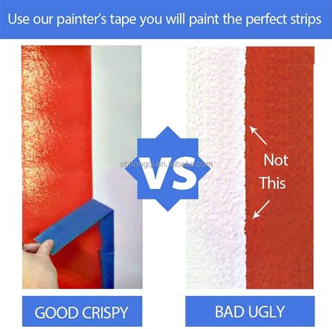 Days Uv Resistant Blue Painters Masking Tape Water Acrylic Glue No