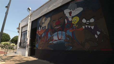 Akron Space Jam Mural Featuring LeBron James Vandalized