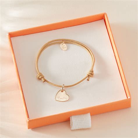 Bracelet Personnalisé pour enfant Prénom Coeur Merci Maman