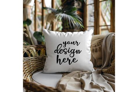 Beautiful Square Pillow Mockup Graphic By Mockup And Design Store