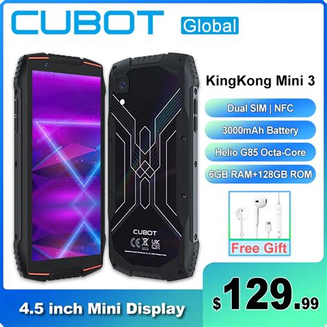 Cubot teléfono móvil KingKong Mini 3 de 4 5 pulgadas Smartphone con