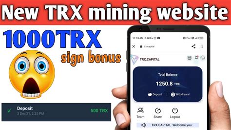 Latest Mining Trx Sign Up To Get 8888 Trx The Platform Has Two Ways