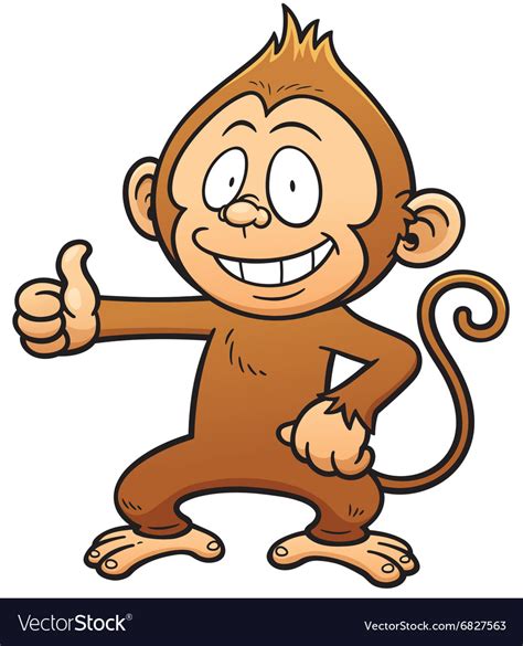 Monkey Royalty Free Vector Image VectorStock