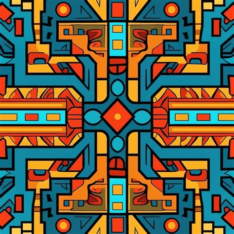 Premium Ai Image Aztec Pattern