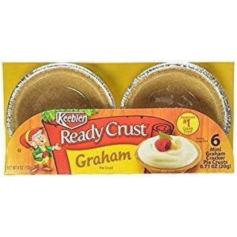 Keebler Ready Crust Mini Dhf10 Graham Cracker Pie Crusts 071 Oz Pk Of 3