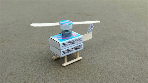 How To Make Helicopter From Matchbox Diy Mini Dc Motor Helicopter