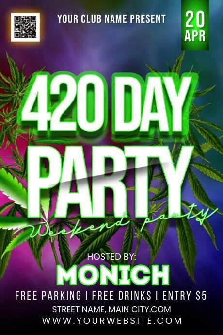 Plantilla De 420 Party Poster Postermywall