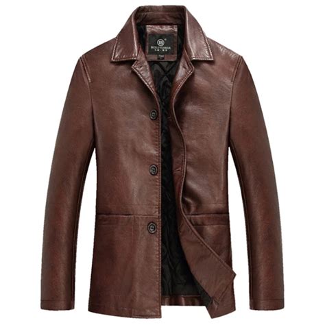 High Quality Thicker Winter Leather Jacket Men Mens Leather Jackets And