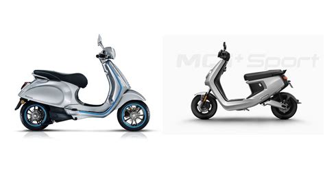 Motorrad Vergleich Vespa Elettrica 70 Km H 2021 Vs NIU MQi Sport 2021