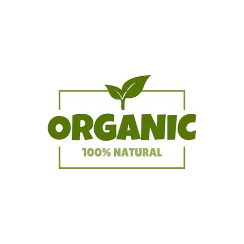 Logotipo De R Tulo Org Nico Conceito De Produto Natural Org Nico