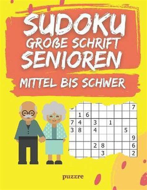 Sudoku Grosse Schrift Senioren Mittel Bis Schwer Puzzre