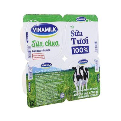 Vinamilk With Sugar Yogurt Natural Fresh Milk Box Of G Hien Thao Shop