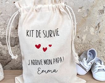 Kit De Survie Du Futur Papa Maternit Pochon Boite Papa Etsy France