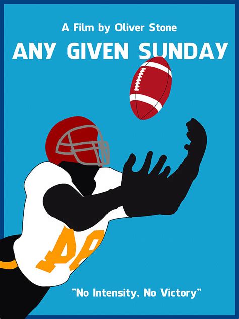 Any Given Sunday Minimalist Movie Poster Digital Art By Celestial