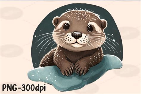 Kawaii Otter Life Sublimation Graphic By PrintExpert Creative Fabrica