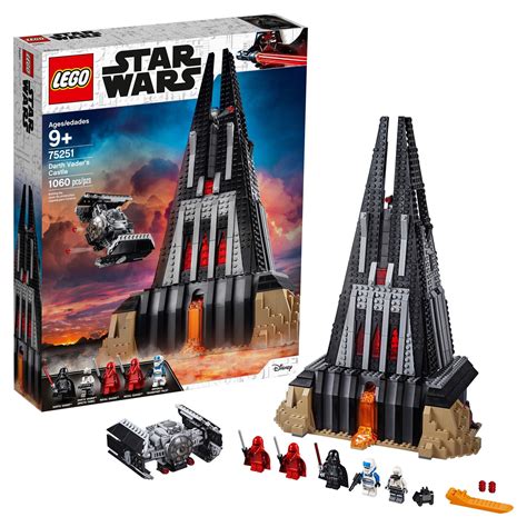 LEGO Star Wars Darth Vader's Castle Building Kit, Set 75251 (1060 ...