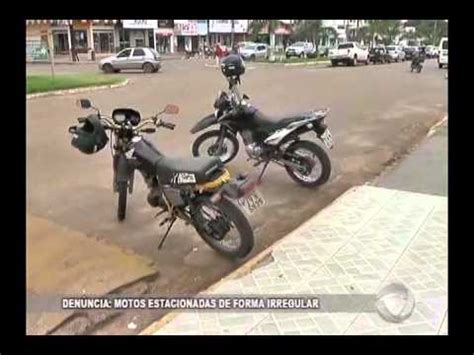 Den Ncia Motos Estacionadas De Forma Irregular Youtube