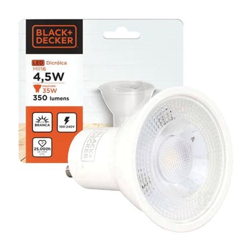 Lampada Led Dicroica Mr Gu W K Black Decker Modulatto