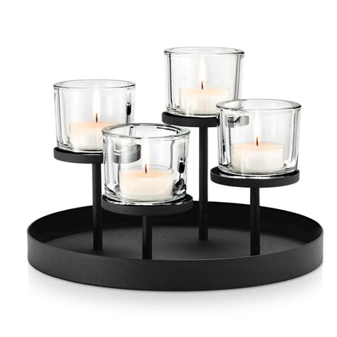 Blomus Deco Tealight Candle Holder With Round Tray Base Walmart