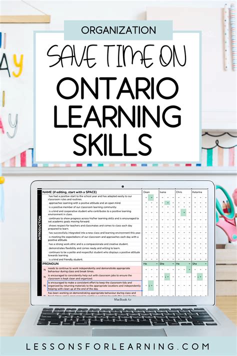Ontario Learning Skills Master Them In Minutes Lessons For Learning
