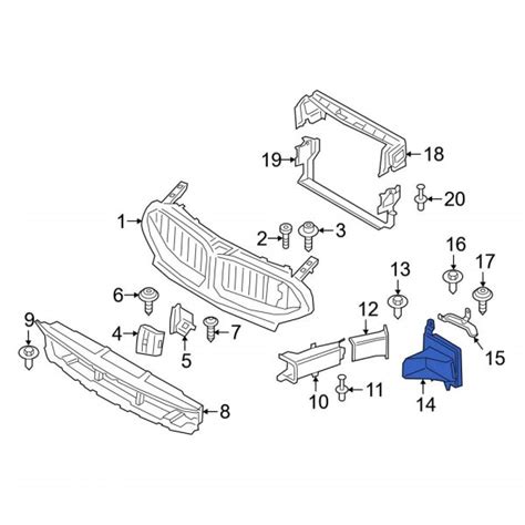 Bmw Oe A Dc Front Upper Radiator Support Air Duct