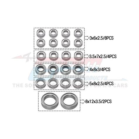 Set Complet De Roulements GPM X22 Pour TRX4M TRX4MBEARING OC