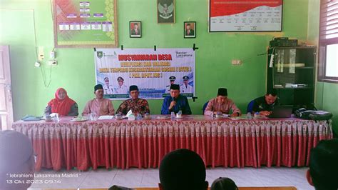 Pemerintah Desa Sepahat Gelar Musyawarah Desa Verifikasi Dan Validasi