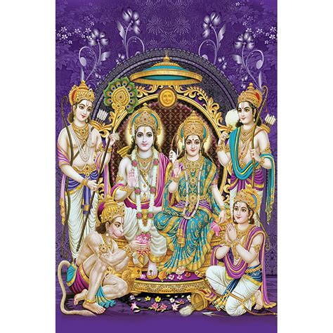 Buy N Frames Uv Textured Art Print Of Ram Darbar Lord Shri Ram Laxman