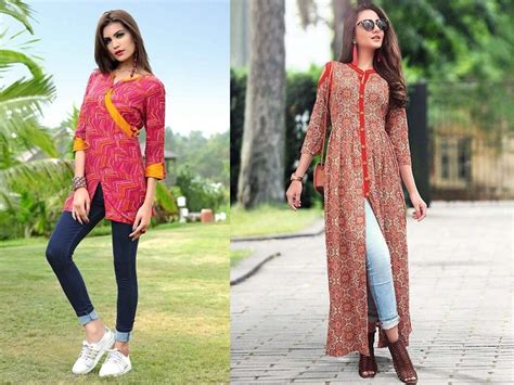 10 Trending Designs of Kurtis for Jeans for Modern Look