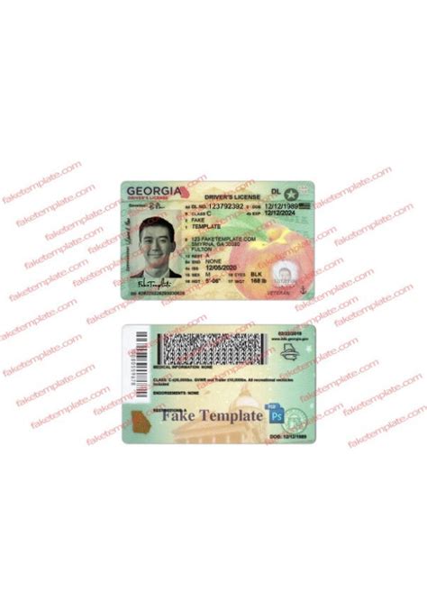 Blank Georgia Drivers License Template Asoconnection